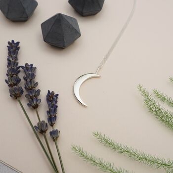 To The Moon And Back, Crescent Moon Pendant, 3 of 3