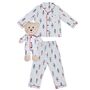 Alexander Boys Pyjama Set With Matching Teddy Bear, thumbnail 3 of 3