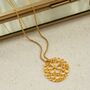 Gold Plated Sterling Silver Flower Power Necklace, thumbnail 3 of 4