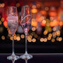 Dartington Ruby Celebration Champagne Flutes – Pair, thumbnail 2 of 3