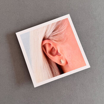 Merry Christmas Sterling Silver Tree Earrings, 8 of 11