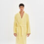 Lime Unisex 100% Cotton Velour Bathrobe, thumbnail 1 of 3