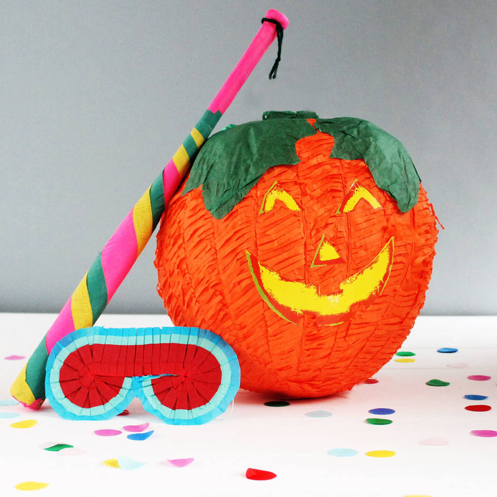 halloween pumpkin party piñata by postbox party | notonthehighstreet.com