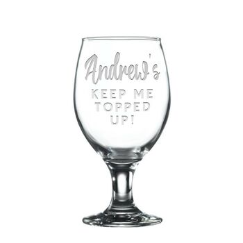 Personalised Special Message Stemmed Beer Glass, 6 of 6
