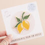 Lemons Embroidered Patch, thumbnail 3 of 5