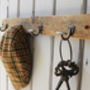 Reclaimed Wood Mini Bowler Hat And Coat Hook, thumbnail 2 of 6