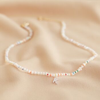 Personalised Initial Miyuki And Pearl Necklace, 8 of 9