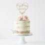 Personalised Couples Heart Cake Topper, thumbnail 6 of 6