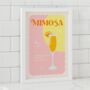 Mimosa Cocktail Print, thumbnail 1 of 4