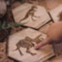 Dinosaur Wall Decor Fossil Bones Wooden Art, thumbnail 3 of 10