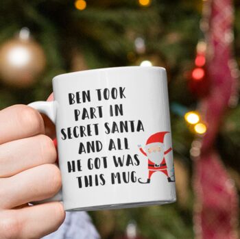 Secret Santa Pesonalised Gift Mug, 2 of 2