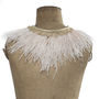 Vintage Peach Ostrich Feather Capelet, thumbnail 4 of 6