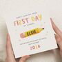 Good Luck First Day Of School Card, thumbnail 1 of 7