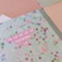 Fa La La La La Fucking La – Blue Sparkly Christmas Card – Blank Inside, thumbnail 3 of 3