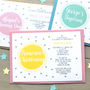 Personalised Christening Or Naming Day Invitations, thumbnail 1 of 4