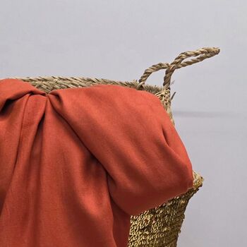 Super Soft Plain Pashmina Style Scarf In Cinnamon, 2 of 3