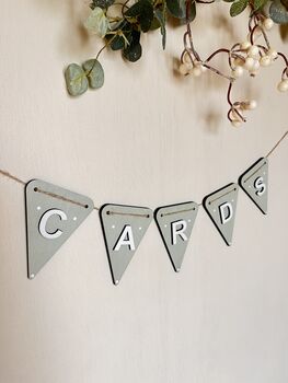 Wedding Card Box Bunting Card Banner For Basket Garland, 6 of 8