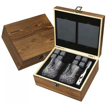 Personalised Whisky Glasses And Stones Set, 3 of 9