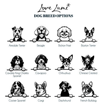 Personalised Dog Breed Licked Clean Food Bowl, 5 of 6