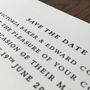 Letterpress Save The Date Cards: Belfor, thumbnail 2 of 3