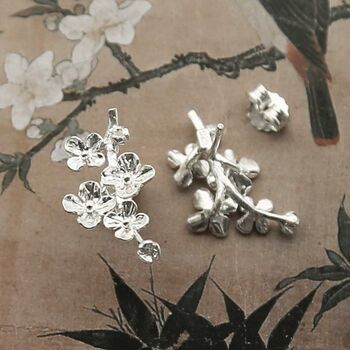 Sterling Silver Forget Me Not Bloom Studs, 3 of 6