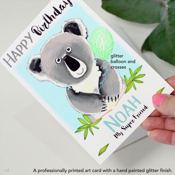 Personalised Koala Relation Birthday Card, 2 of 9