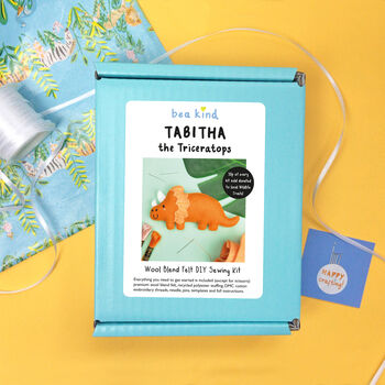 Tabitha The Triceratops Felt Sewing Kit, 2 of 5