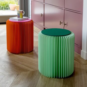Vibrant Foldable Stool In Concertina Card With Felt Top, 10 of 11