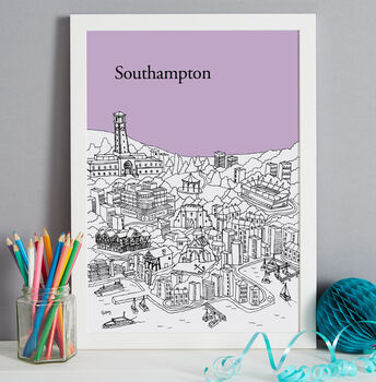 Personalised Southampton Print, 6 of 10