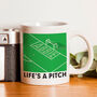 Personalised 'Life's A Pitch' Mug, thumbnail 3 of 3