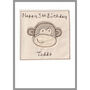 Personalised Monkey Birthday Card For Girls Or Boys, thumbnail 7 of 11