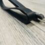 Personalised Black Leather Lanyard, Loop ID Lanyard, thumbnail 10 of 12