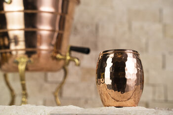 Solid Copper Beverage Dispenser And Mug Set, 5000 Ml, 6 of 8