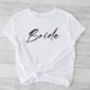 Bride To Be Tshirt In Black, thumbnail 4 of 5