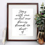 Personalised Your Own Song Lyrics Quote Print, thumbnail 3 of 4