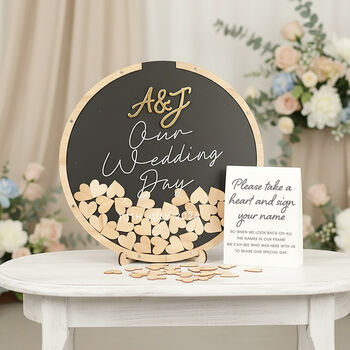 Modern Arch Wedding Drop Frame Guest Book Alternative, 3 of 5