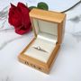 Personalised Keepsake Wedding Or Engagement Ring Box, thumbnail 2 of 3