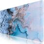 Blue And Gold Marble Desk Pad Protector, thumbnail 3 of 7