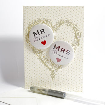Personalised Mini Magnets Wedding Card, 4 of 6