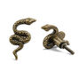 Antique Brass Serpent Drawer Knob, thumbnail 1 of 9