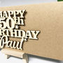 Personalised 50th Birthday Card Keepsake, thumbnail 5 of 12
