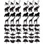 Mini Contemporary Safari Animal Wall Stickers, thumbnail 3 of 6