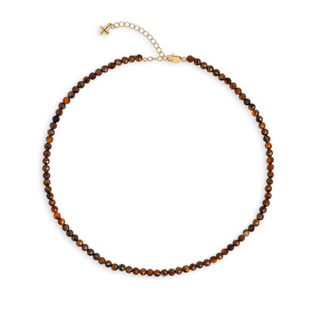 Tiger's Eye Natural Beaded Necklace, 1 of 1
