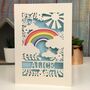 Personalised Papercut Rainbow Card, thumbnail 9 of 9