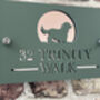 Personalised Dog In Arch Design House Acrylic Number Sign, thumbnail 1 of 8