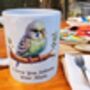 Personalised Budgie Mug – Custom – Gift For Bird Lovers, thumbnail 2 of 2