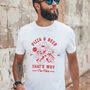 Personalised Pizza And Beer T Shirt, thumbnail 2 of 3