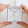 Personalised 70th Birthday Pearl Necklace – Sterling Silver Or Gold Vermeil, thumbnail 2 of 9