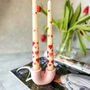 Hand Painted Candles And U Shape Candle Holder Gift Set, thumbnail 5 of 5
