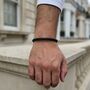 Leather Clasp Bracelet Black, thumbnail 5 of 9